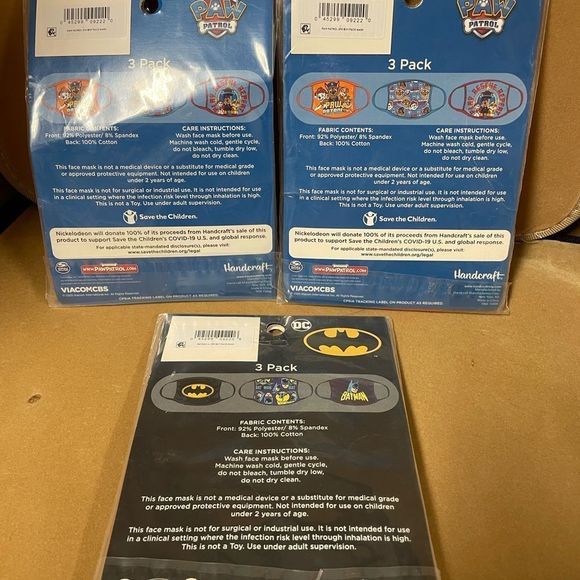 Batman & Paw Patrol washable face mask - Picture 2 of 6
